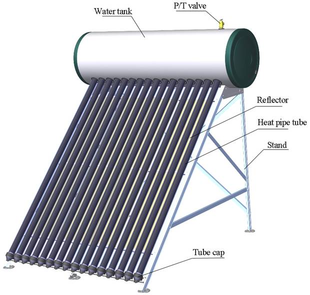 சிறிய வெப்ப குழாய் சூரிய நீர் ஹீட்டர்